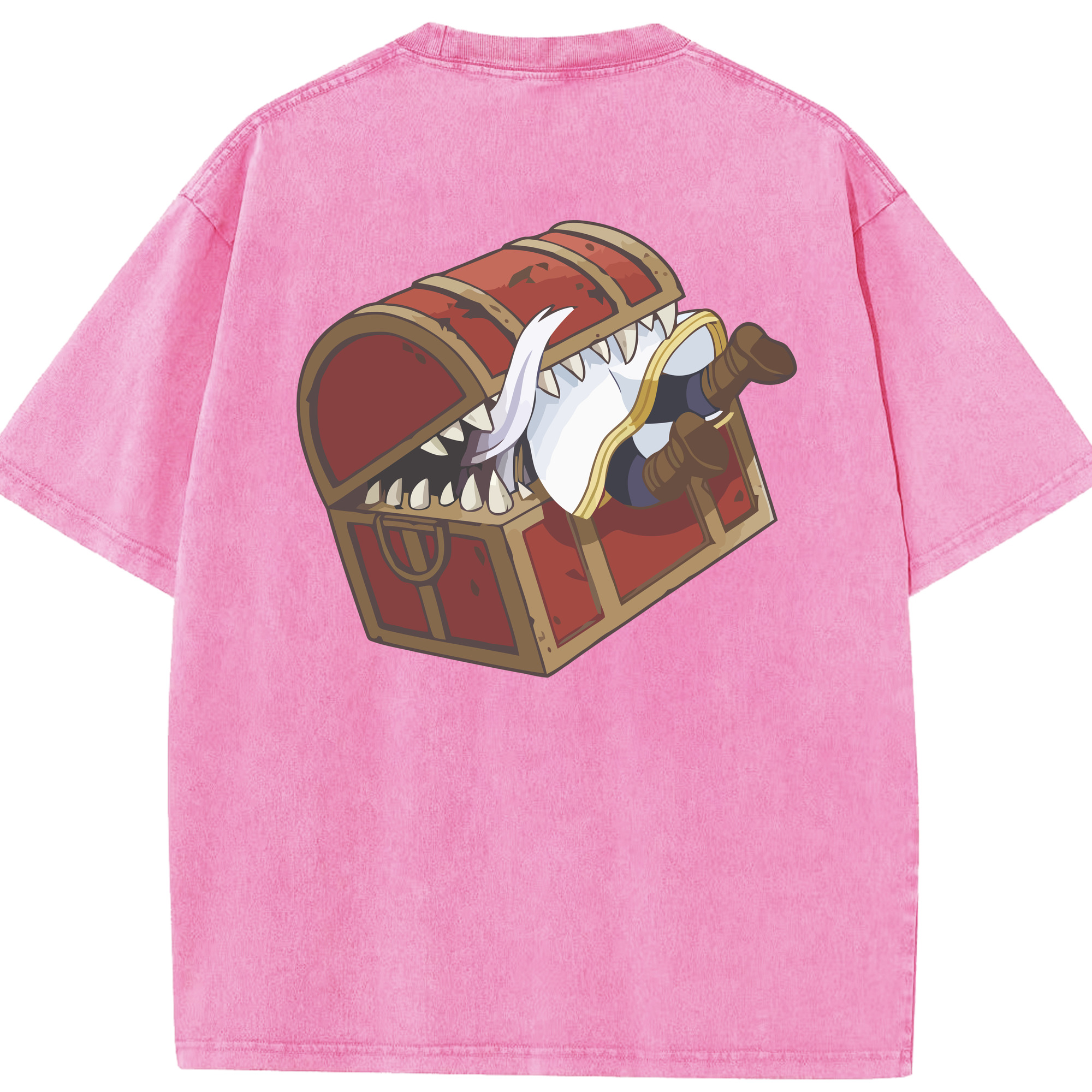 （画像用） 葬送のフリーレン Frieren 綿100% ヴィンテージ風 半袖Tシャツ（背面プリント）